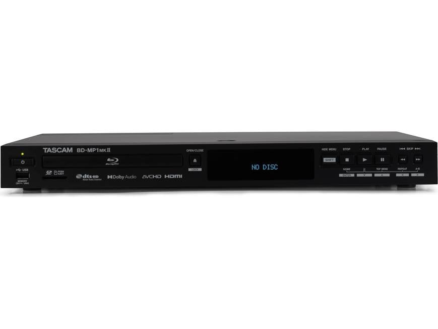 Tascam BD-MP1 MKII Rack-mountable studio Blu-ray/CD/media player