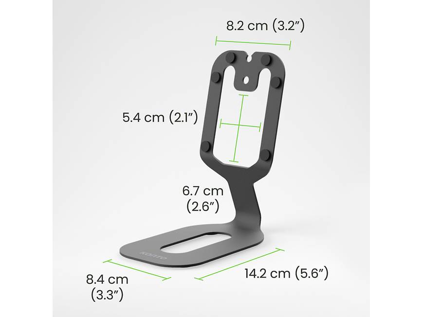 Kanto SU2 (Black) Pair of desktop speaker stands for Kanto ORA and