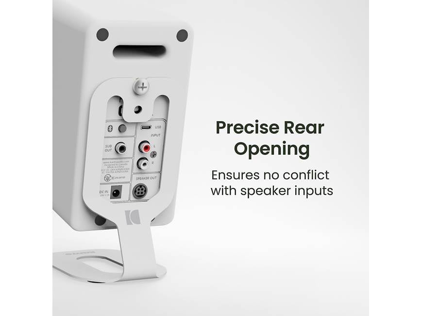 Kanto SU2 (White) Pair of desktop speaker stands for Kanto ORA and
