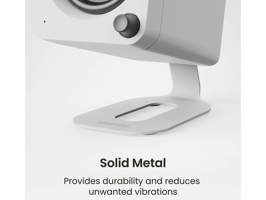 Kanto S6 Desktop Speaker Stands (Large) White luidsp Kanto S6 Desktop Speaker Stands (Large) White luidsp
