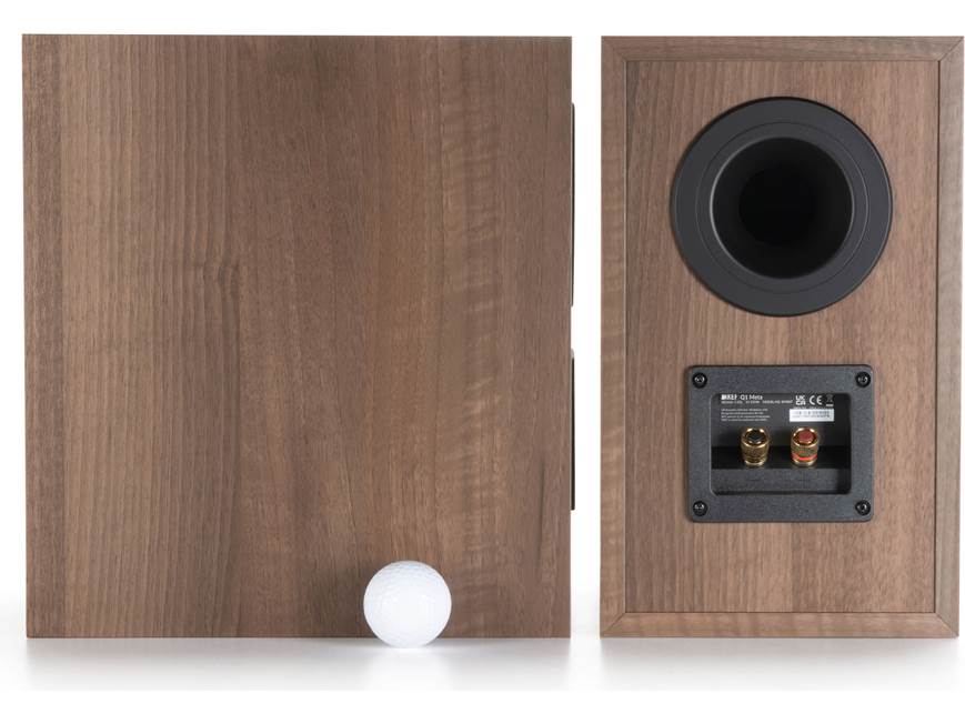 KEF Q1 Meta (Walnut) Bookshelf speakers (Walnut) at Crutchfield