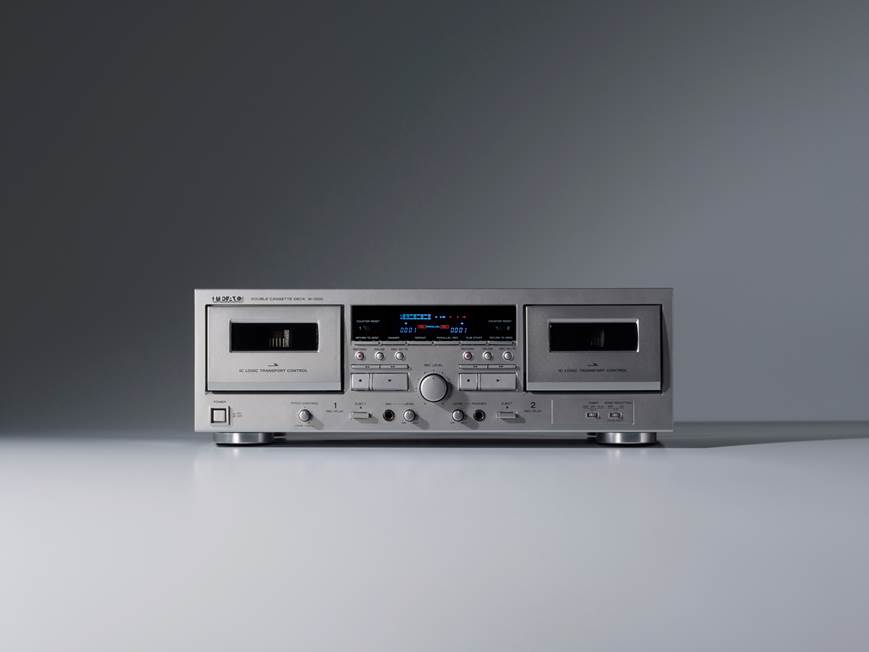 TEAC W-1200 (Silver) Dual cassette deck with USB (Silver) at