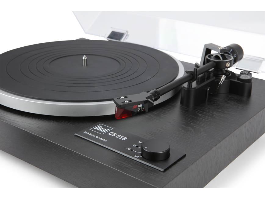 Dual CS 518 (Black) Manual belt-drive turntable with built-in