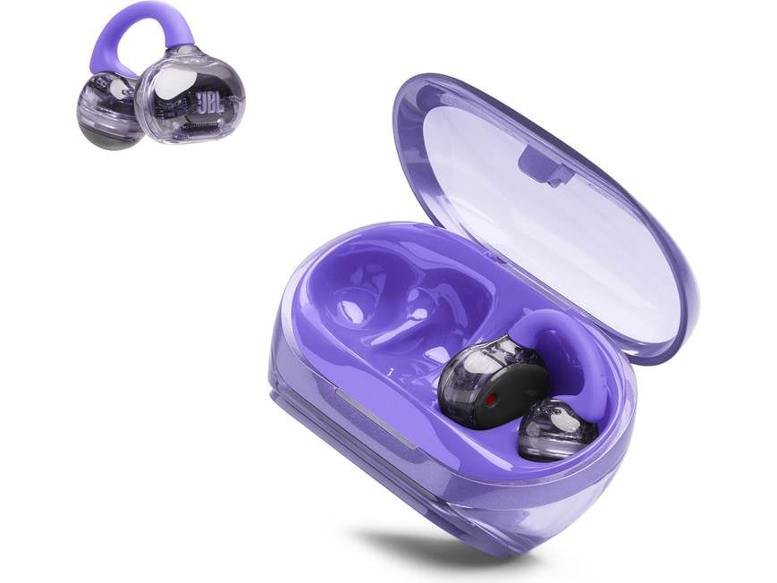 JBL SoundGear Clips (Purple) Clip-on open-ear earbuds with