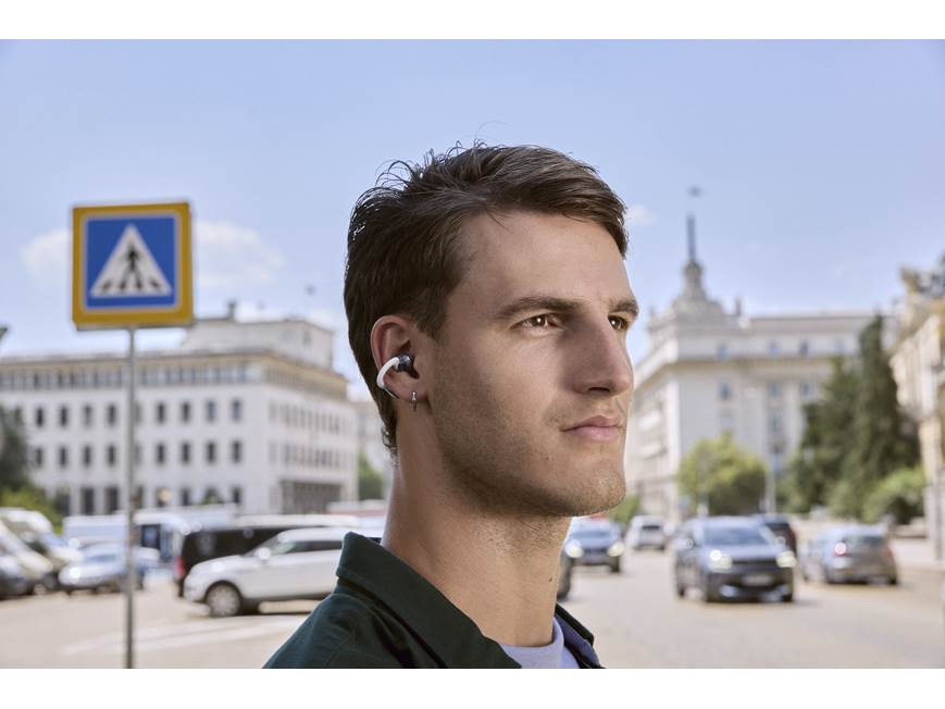 JBL SoundGear Clips (White) Clip-on open-ear earbuds with
