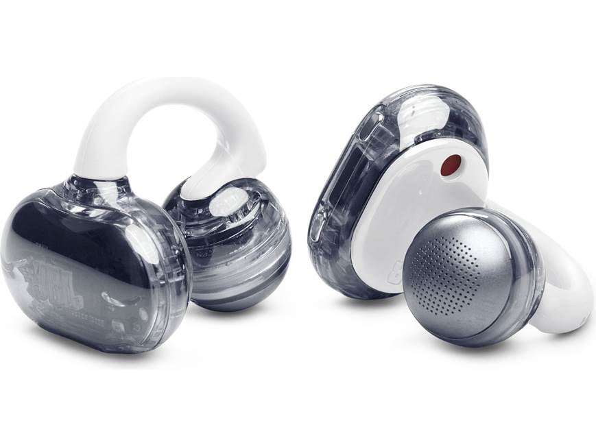 JBL SoundGear Clips (White) Clip-on open-ear earbuds with