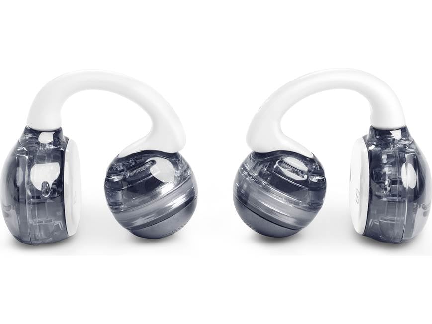 JBL SoundGear Clips (White) Clip-on open-ear earbuds with