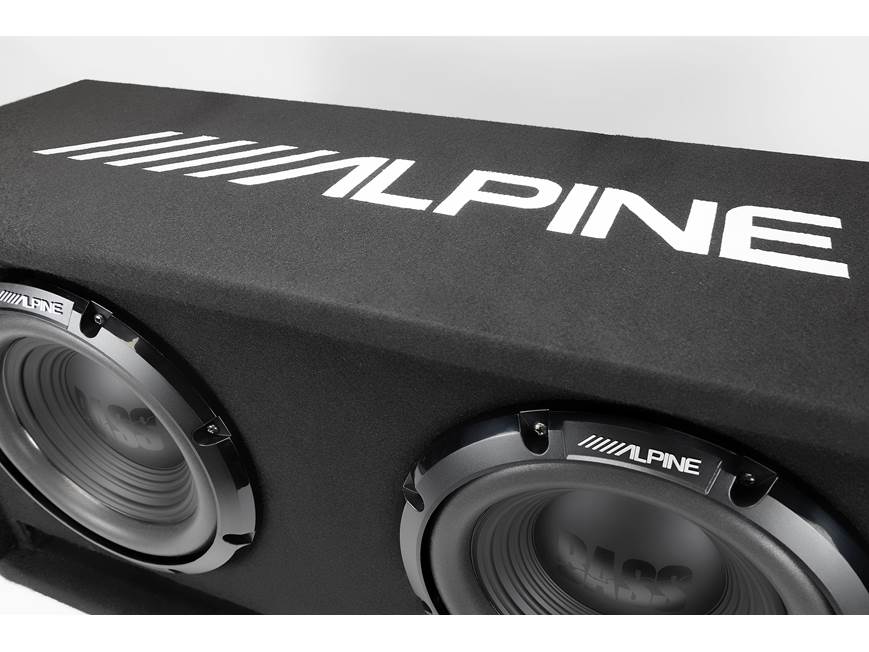 Alpine W-DB12V Vented subwoofer enclosure with two 12