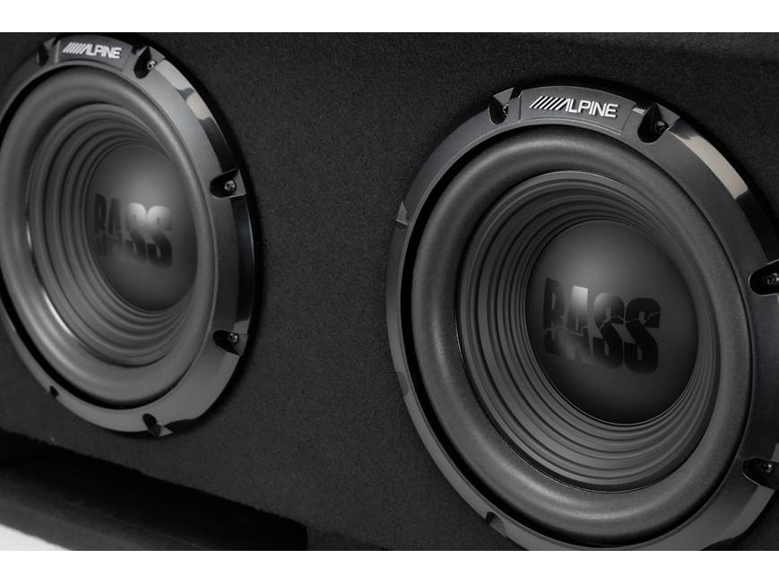 Alpine W-DB12V Vented subwoofer enclosure with two 12