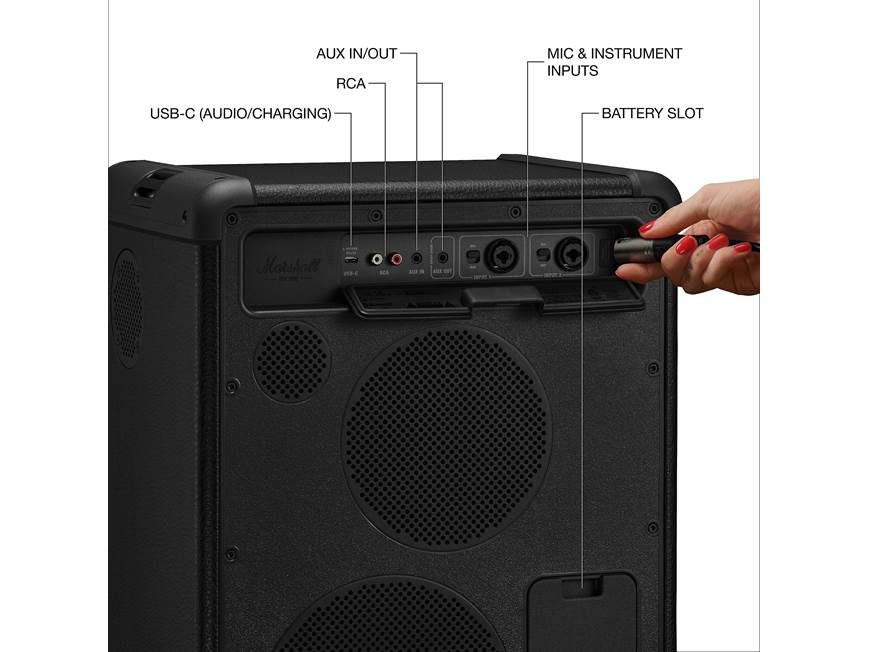 Marshall Bromley 450 Portable Bluetooth® party speaker with light