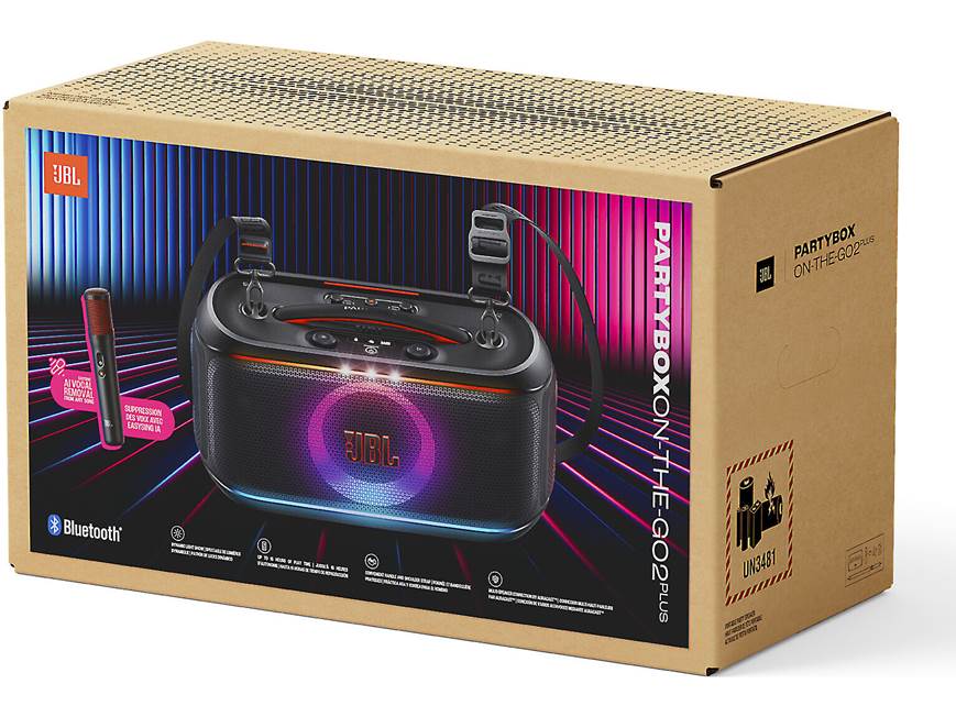 JBL PartyBox On-the-Go 2 Plus (Black) Portable Bluetooth® speaker JBL PartyBox On-the-Go 2 Plus (Black) Portable Bluetooth® speaker