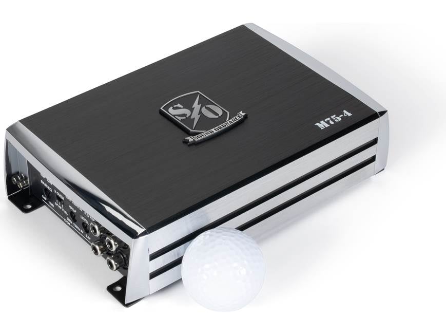 Sound Ordnance™ M75-4 Compact 4-channel car amplifier — 75 watts