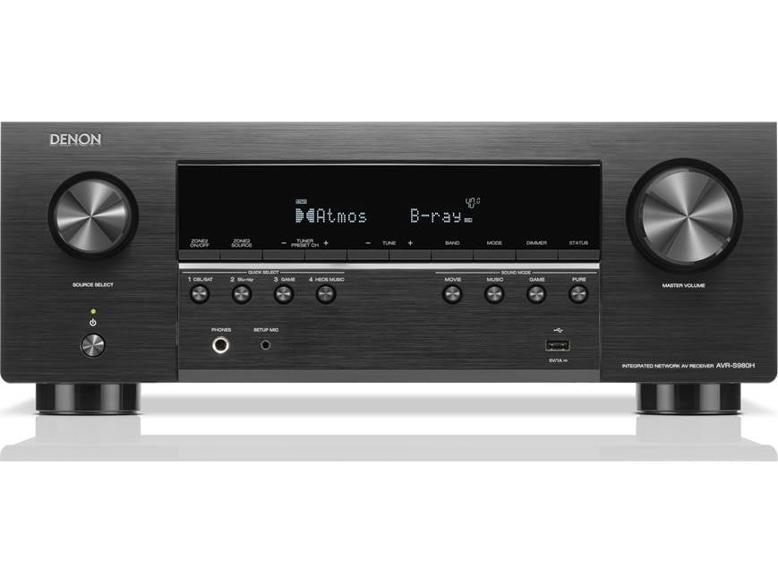 Denon AVR-S980H 7.2-channel home theater receiver with Dolby Atmos