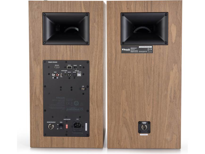 Klipsch The Nines (Walnut) Powered stereo speakers with Bluetooth