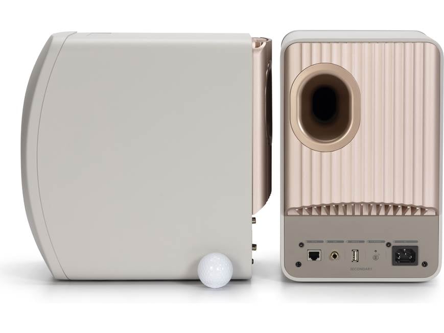 KEF LS50 Wireless II (Sand Shell) Powered stereo speakers with Wi