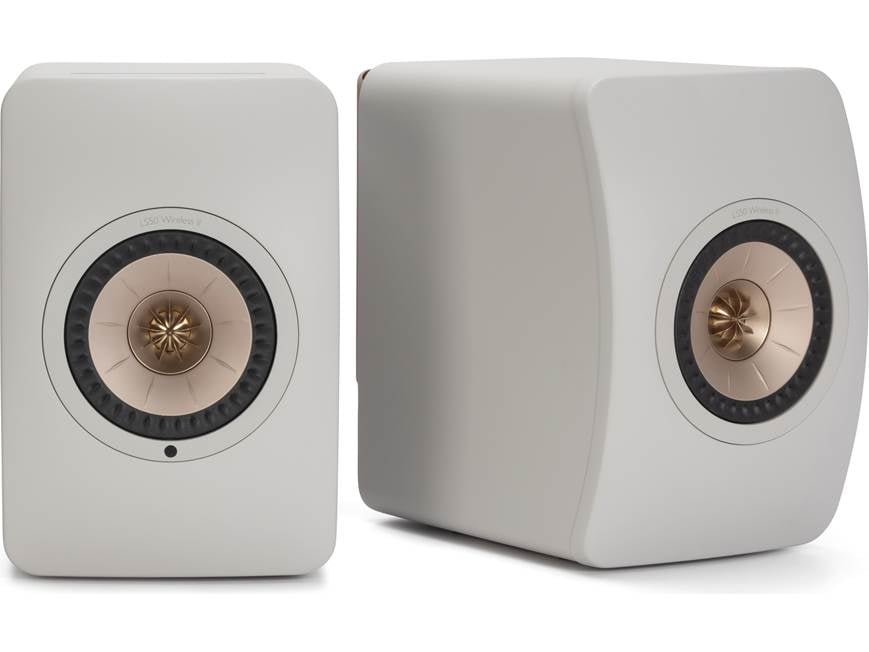 KEF LS50 Wireless II (Sand Shell) Powered stereo speakers with Wi