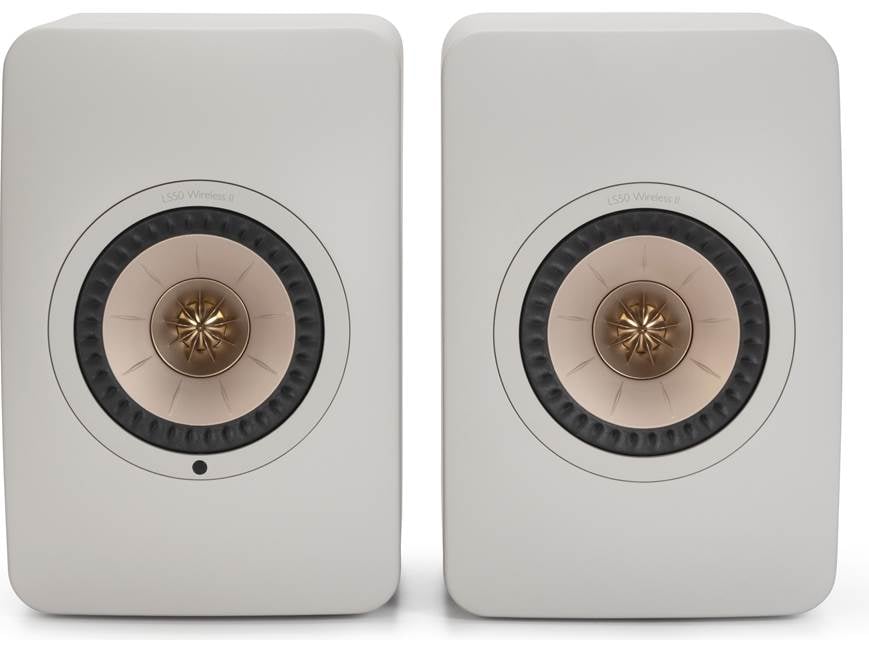 KEF LS50 Wireless II (Sand Shell) Powered stereo speakers with Wi