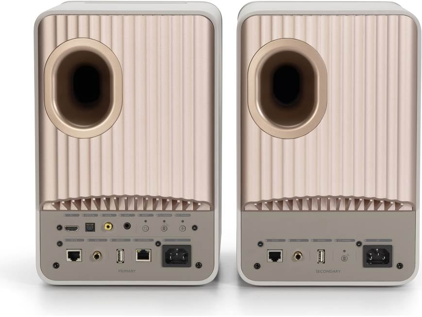 KEF LS50 Wireless II (Sand Shell) Powered stereo speakers with Wi
