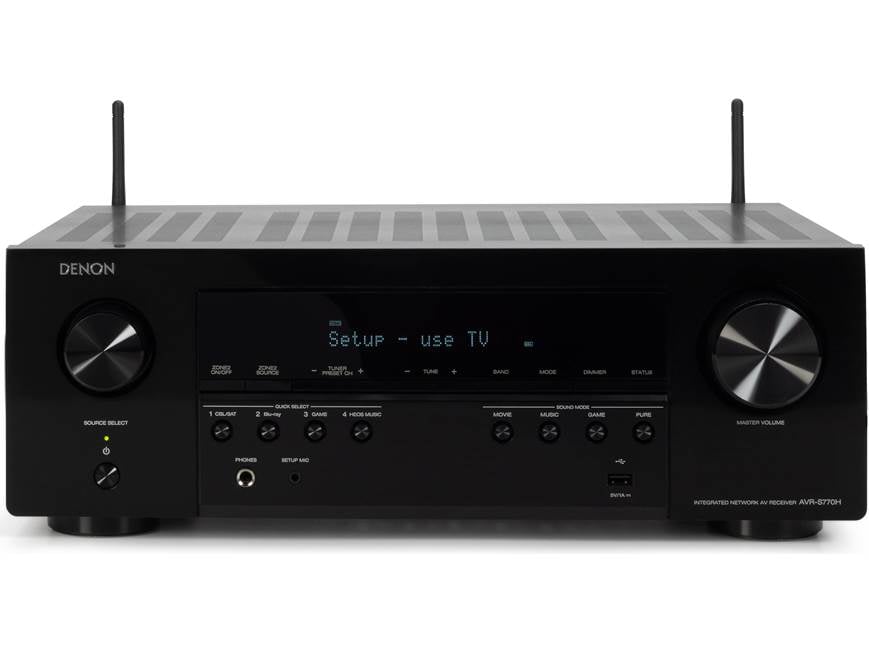 Denon AVR-S770H 7.2-channel home theater receiver with Dolby Atmos
