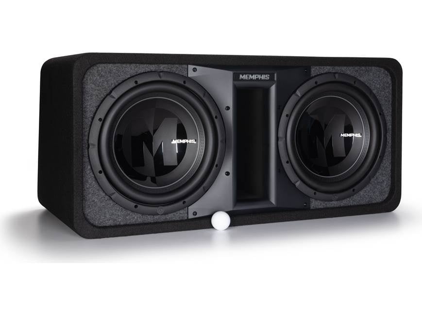 Memphis Audio PRXE12DFT Ported enclosure with two 12