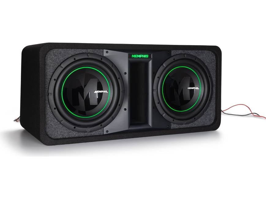 Memphis Audio PRXE12DFT Ported enclosure with two 12