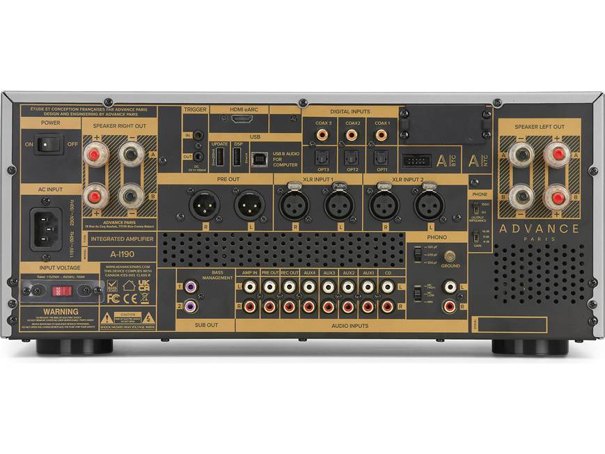 Advance Paris NOVA A-i190 (Black) Stereo hybrid tube/solid-state