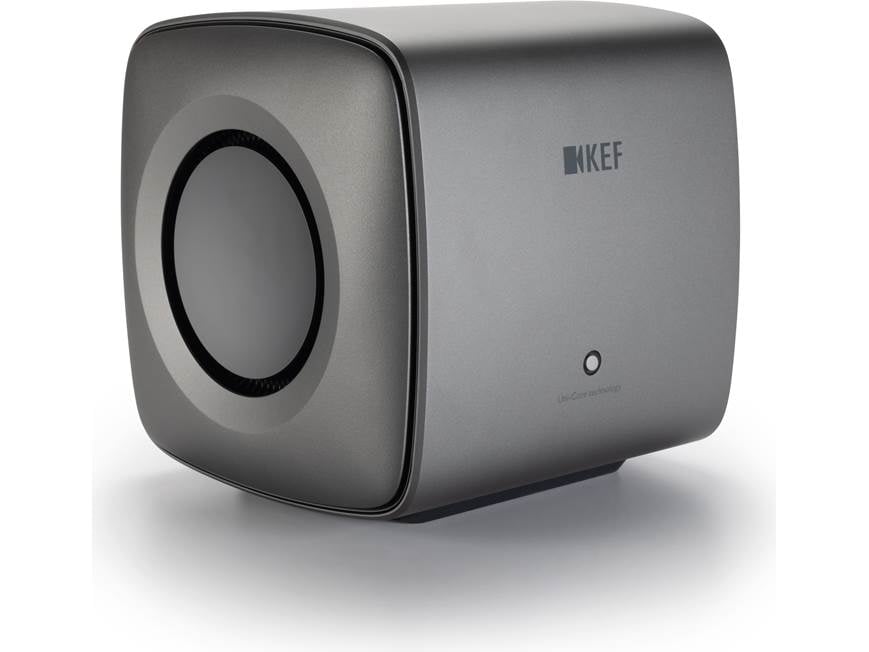 KEF KC62 (Titanium Grey) Compact powered subwoofer with digital