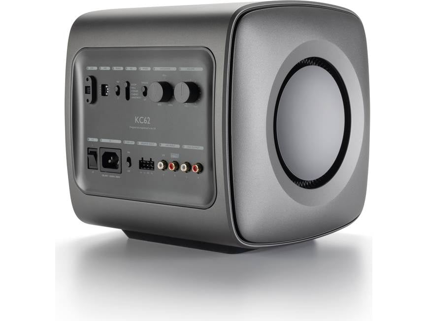 KEF KC62 (Titanium Grey) Compact powered subwoofer with digital