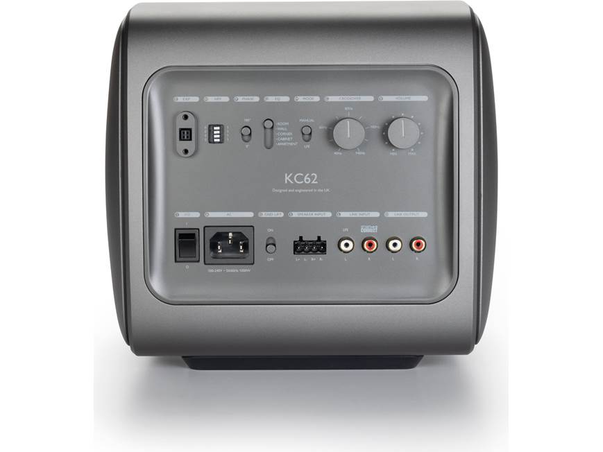 KEF KC62 (Titanium Grey) Compact powered subwoofer with digital