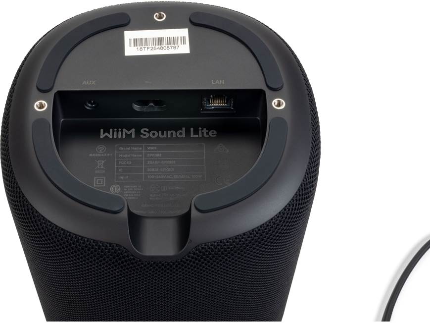 WiiM Sound Lite (Black) Compact streaming music speaker with Wi-Fi