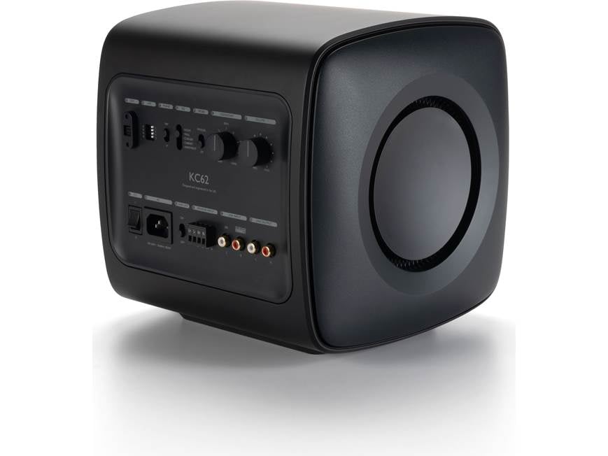KEF KC62 (Carbon Black) Compact powered subwoofer with digital