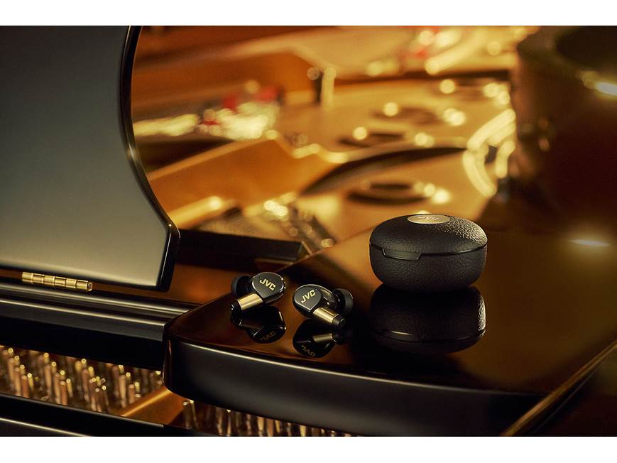JVC WOOD Masterpiece HA-FW5100T (Piano Black) True wireless noise