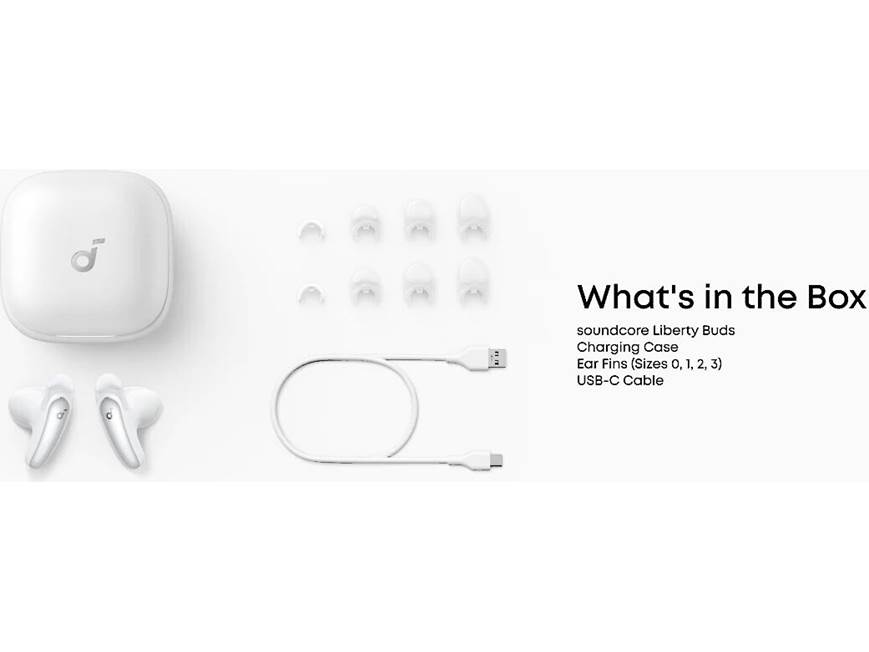 Anker Soundcore Liberty Buds (White) Semi-in-ear wireless noise