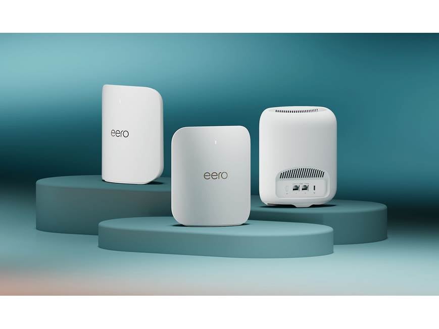 eero Pro 7 (3-pack) Tri-band mesh Wi-Fi 7 system with 3 modules