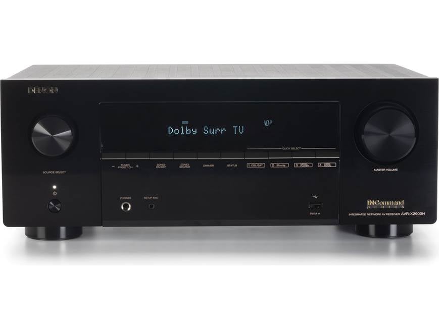 Denon AVR-X2900H 7.2-channel home theater receiver with Dolby