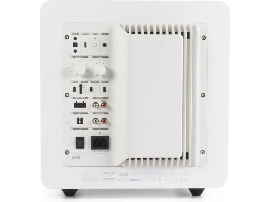 KEF KC92 (White Gloss) Powered subwoofer with dual 9