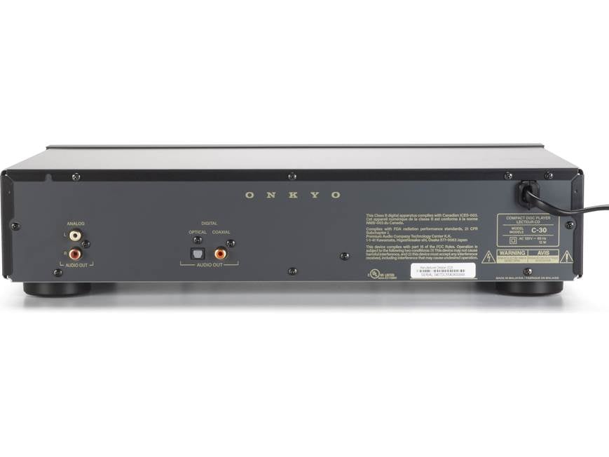 Onkyo Icon C-30 (Black) Single-disc CD player with volume