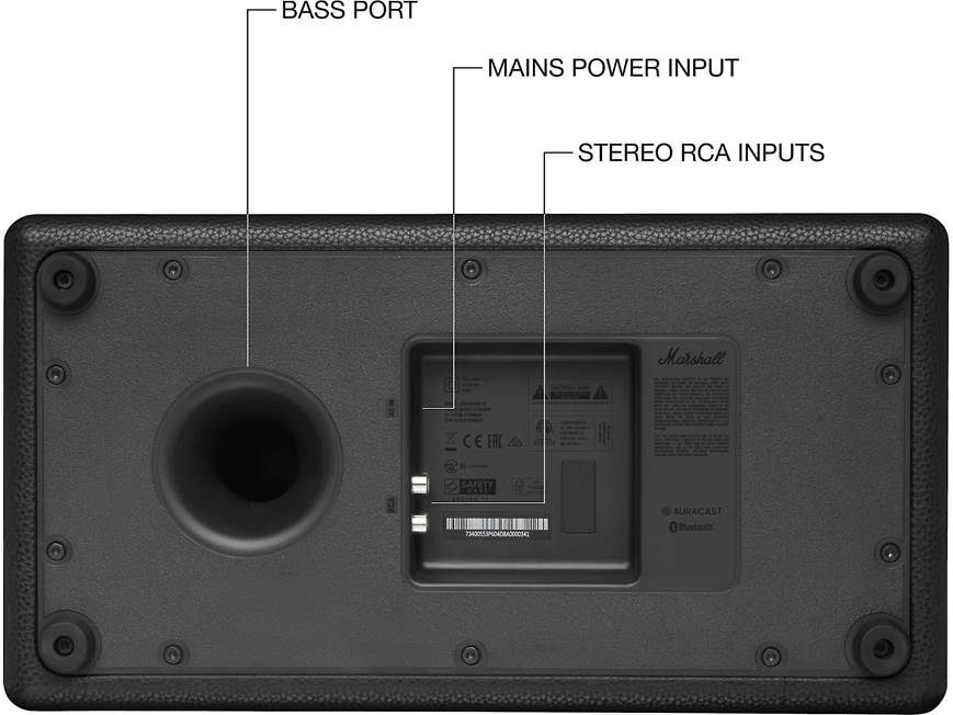 Marshall Stanmore IV (Black) Powered Bluetooth® home speaker