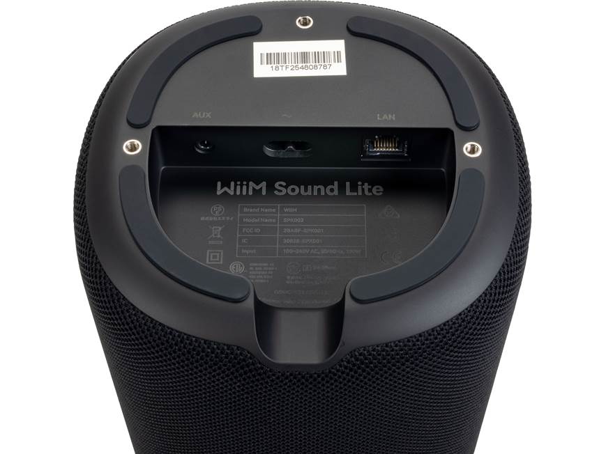 WiiM Sound Lite (Black) Compact streaming music speaker with Wi-Fi