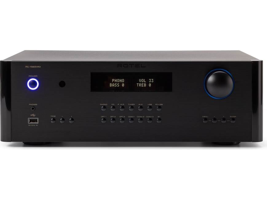 Rotel RC-1590 MKII (Black) Stereo preamplifier with built-in DAC