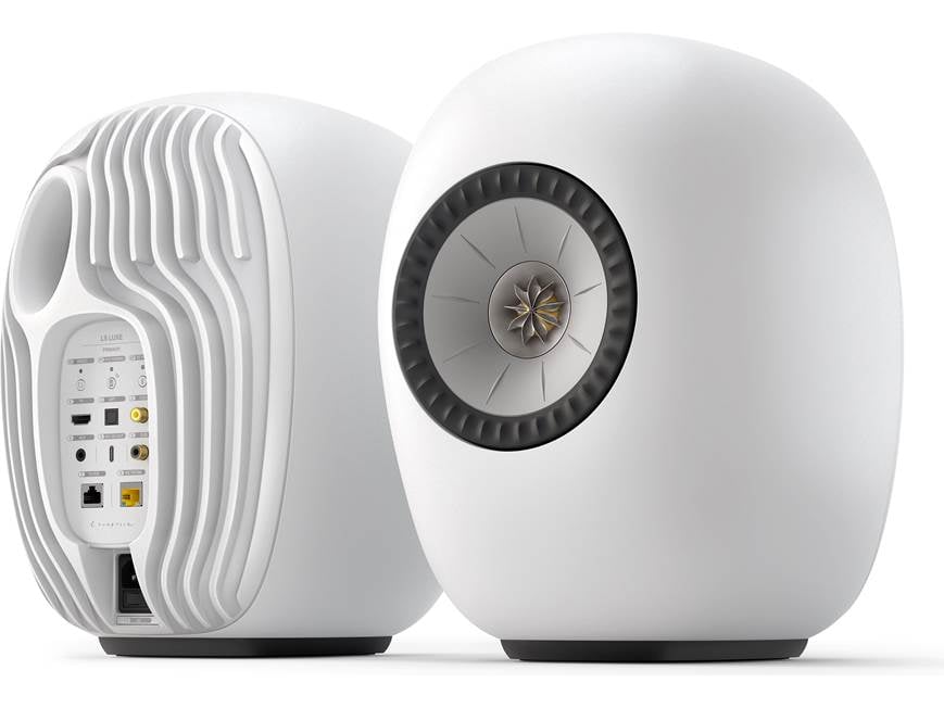 KEF LS LUXE (Mineral White) Powered stereo speakers with Wi-Fi