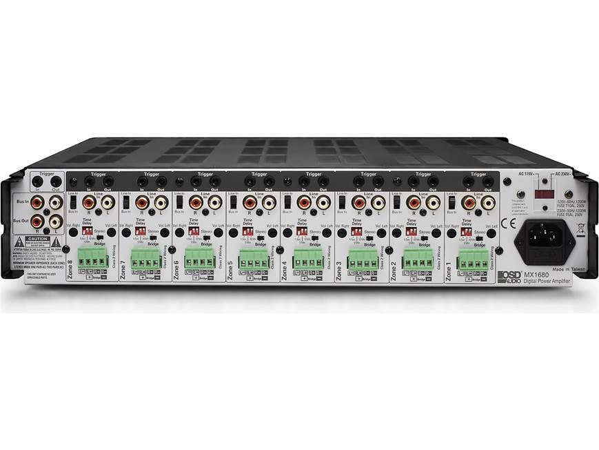 OSD MX1680 8-zone, 16-channel multi-room power amplifier at