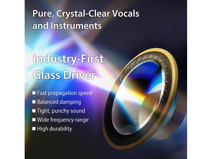 Kenwood KH-CRZ90T Glass Core Wireless noise-canceling earbuds at