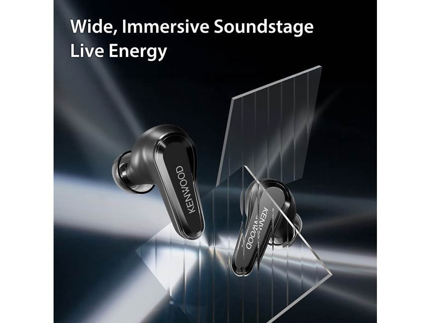 Kenwood KH-CRZ90T Glass Core Wireless noise-canceling earbuds at