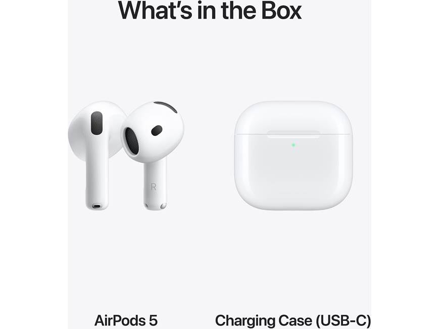 Apple AirPods® 5 Wireless noise-canceling earbuds without charging