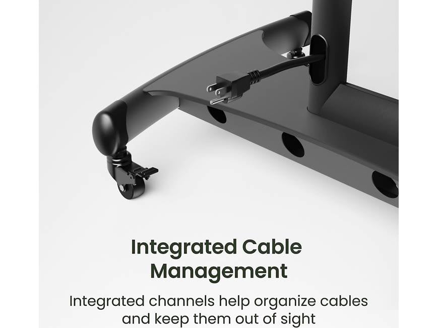 Integrated cable management with built-in power cable
