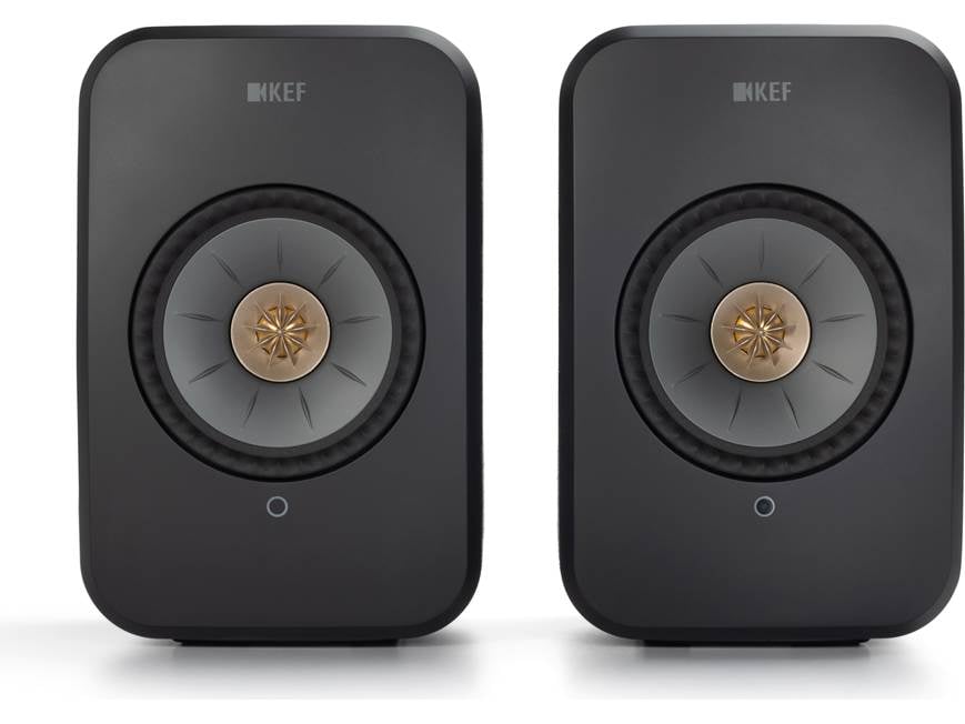 KEF LSX II (Carbon Black, Fabric) Powered speakers with Wi-Fi