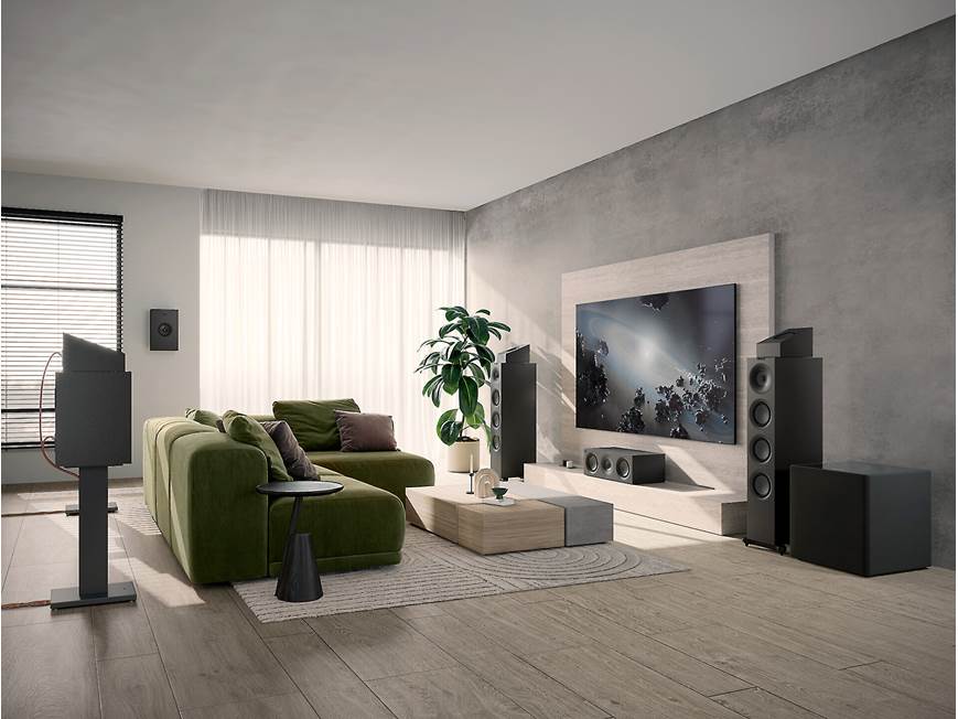 KEF Q4 Meta (Satin Black) On-wall speaker (Satin Black) at Crutchfield