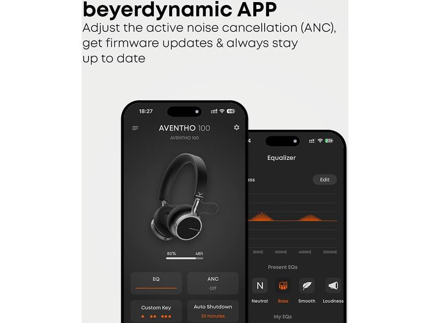 Beyerdynamic Aventho 100 (Brown) On-ear wireless noise-cancelling