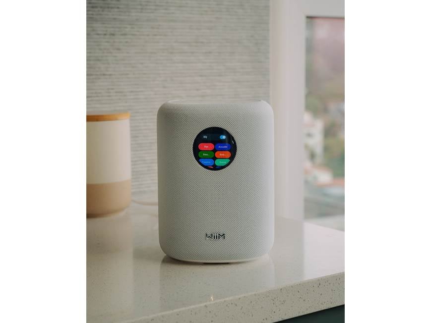 WiiM Sound (White) Streaming music speaker with Wi-Fi® Bluetooth